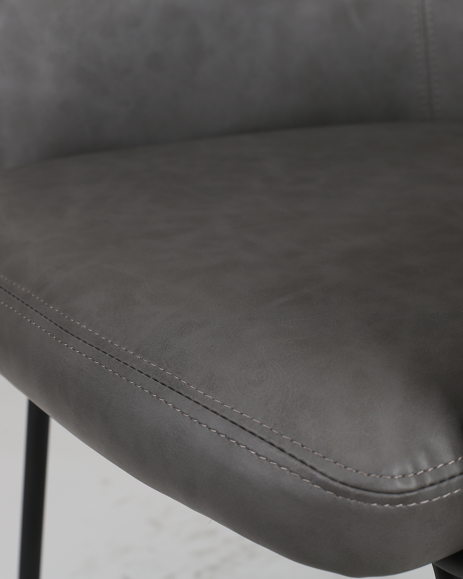 Leder -Essstuhl mit Arm Leder -Essstuhl mit Arm