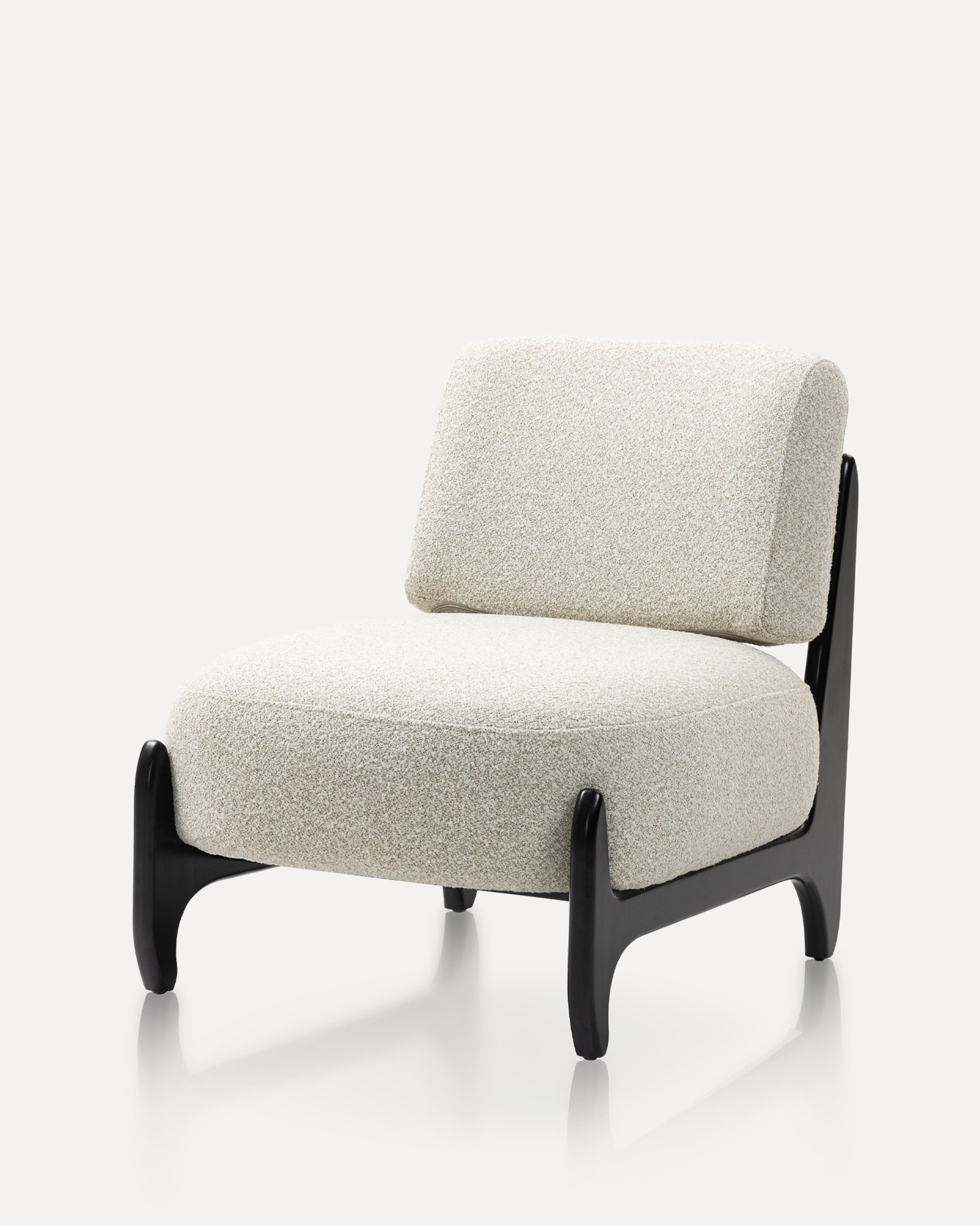 Gepolsterter gemütlicher Holzstuhl